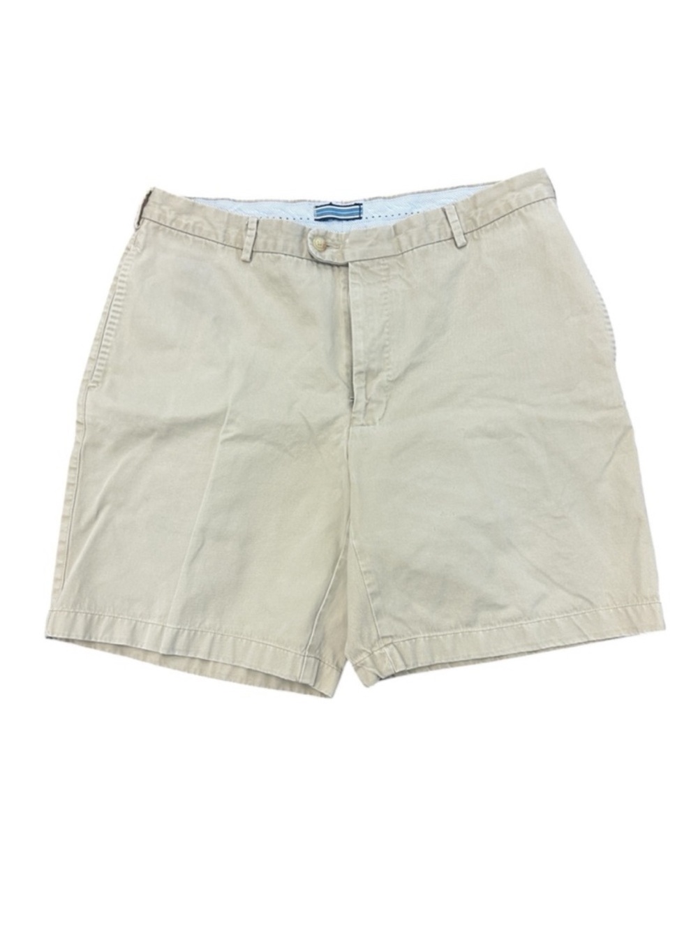 Peter Millar Men’s Khaki Flat Front Golf Shorts Size 36 Casual Lightweight